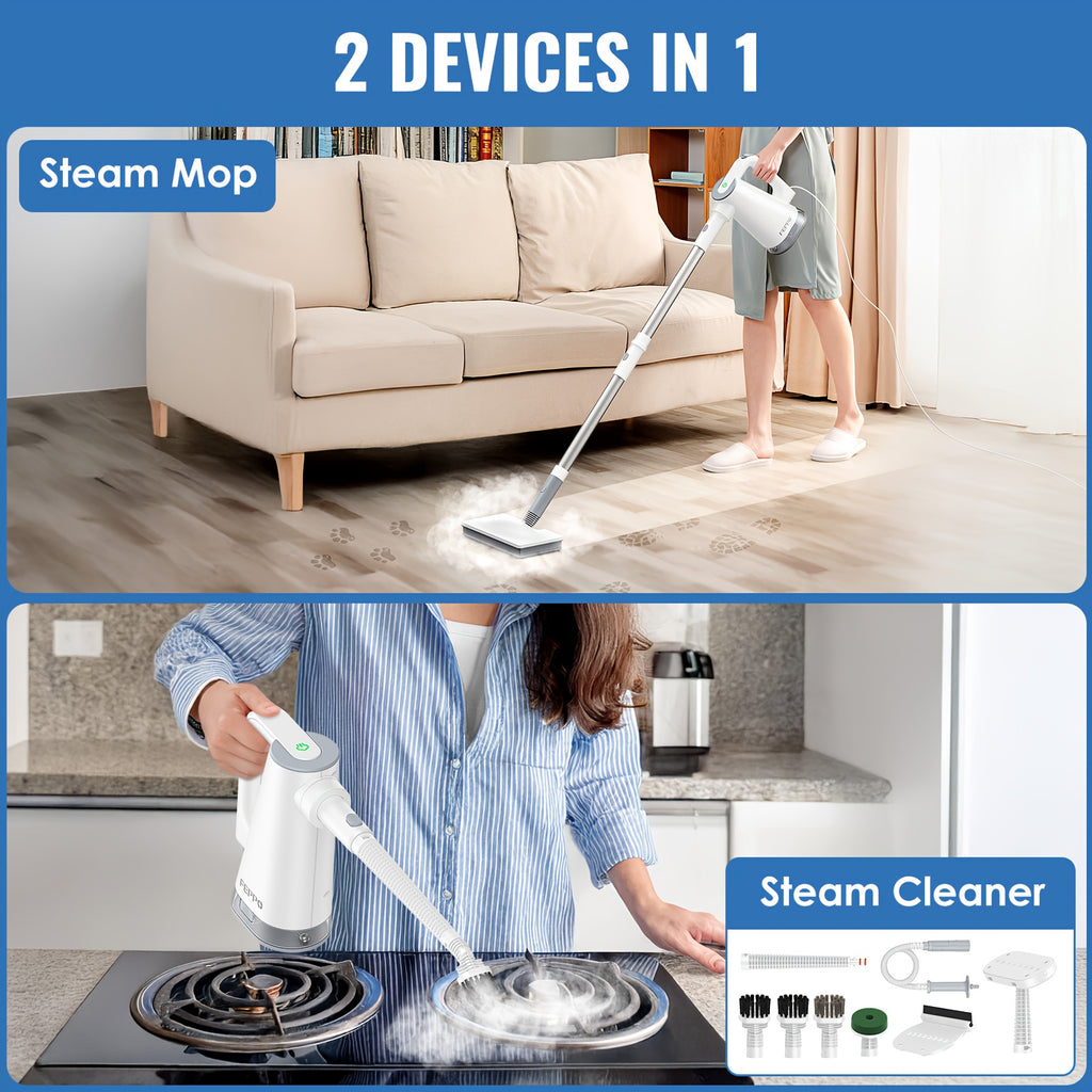 Steam mop, steam cleaner, detachable handheld carpet cleaner