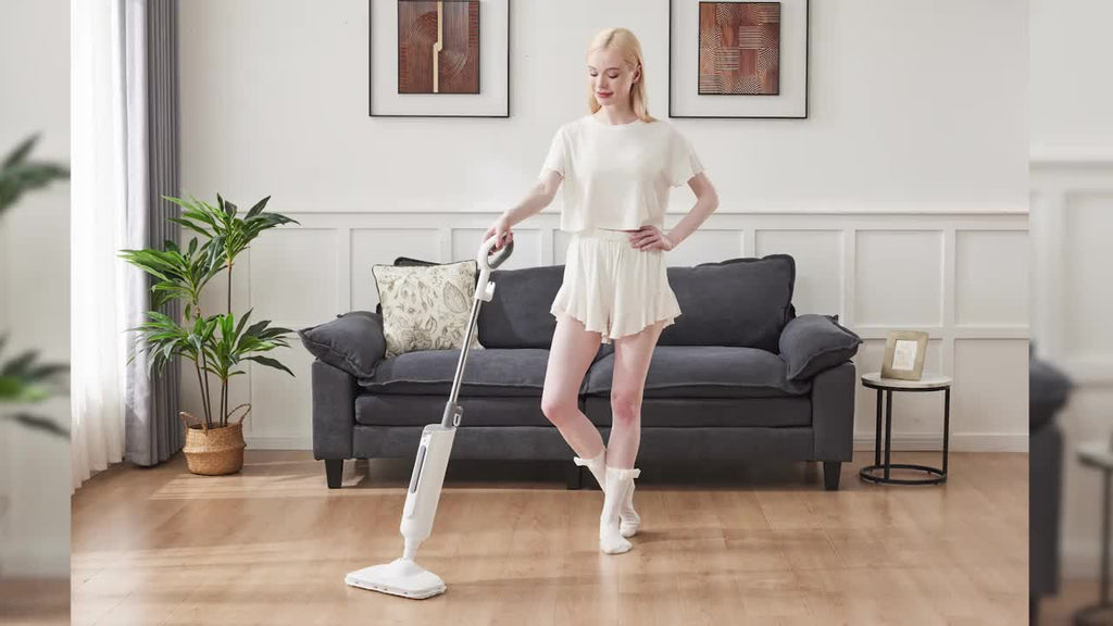 Steam Mop Cleaner For Floor Hardwood Tile Carpet Cleaning With Overheat Protection