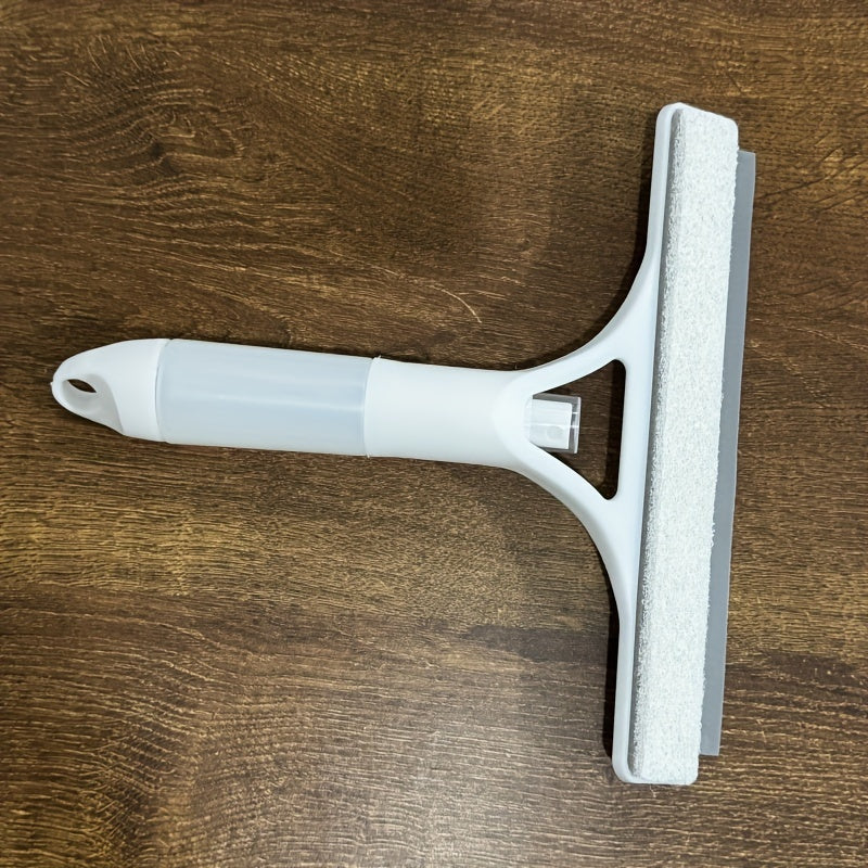 1pc 3-in-1 Deluxe Glass Wiper, Scraper   Sprayer with Ergonomic Handle