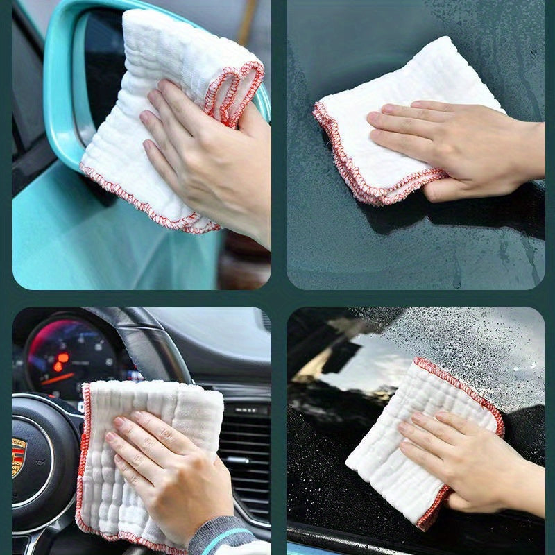 10pcs Durable Non-Stick Oil Mesh Kitchen Towels