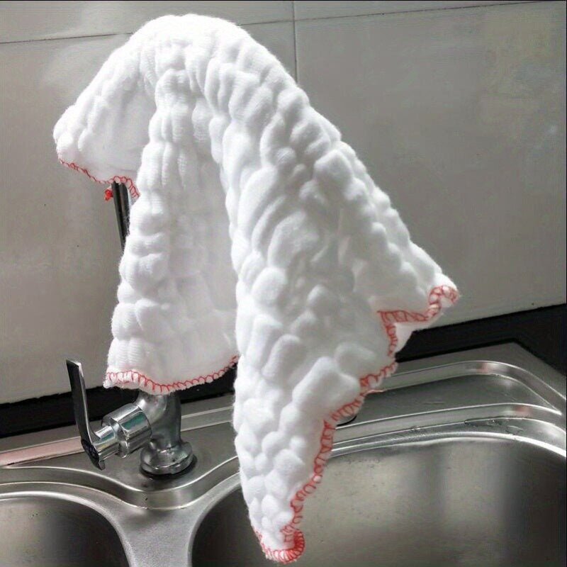 10pcs Durable Non-Stick Oil Mesh Kitchen Towels
