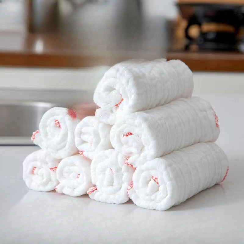 10pcs Durable Non-Stick Oil Mesh Kitchen Towels