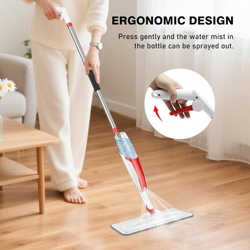 Mop Floor Cleaning, Dust Mop with 14.2oz Refillable