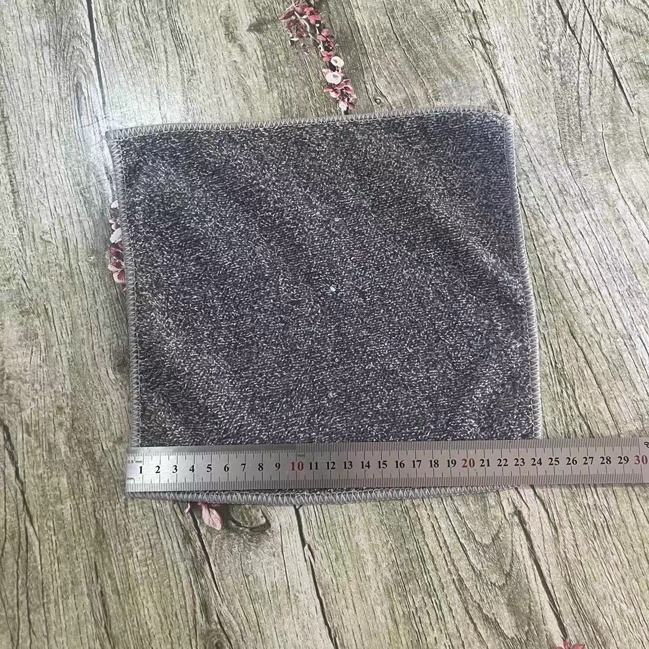 10pcs of Bamboo Charcoal Fiber Rag Household Cleaning Soft