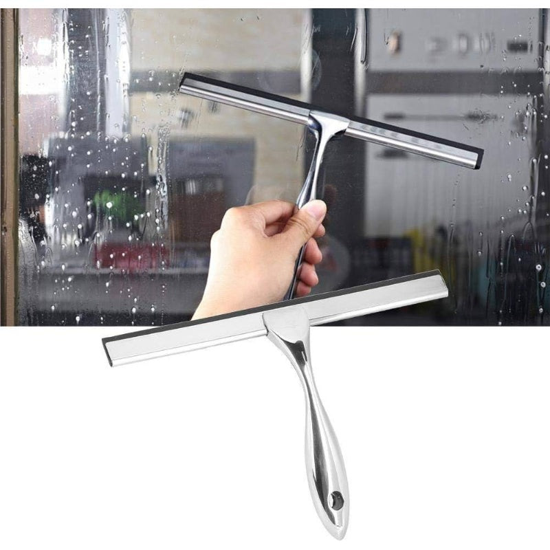 Multi Surface Scraper for Bathroom Glass Tiles and Car with Suction Cup Hook