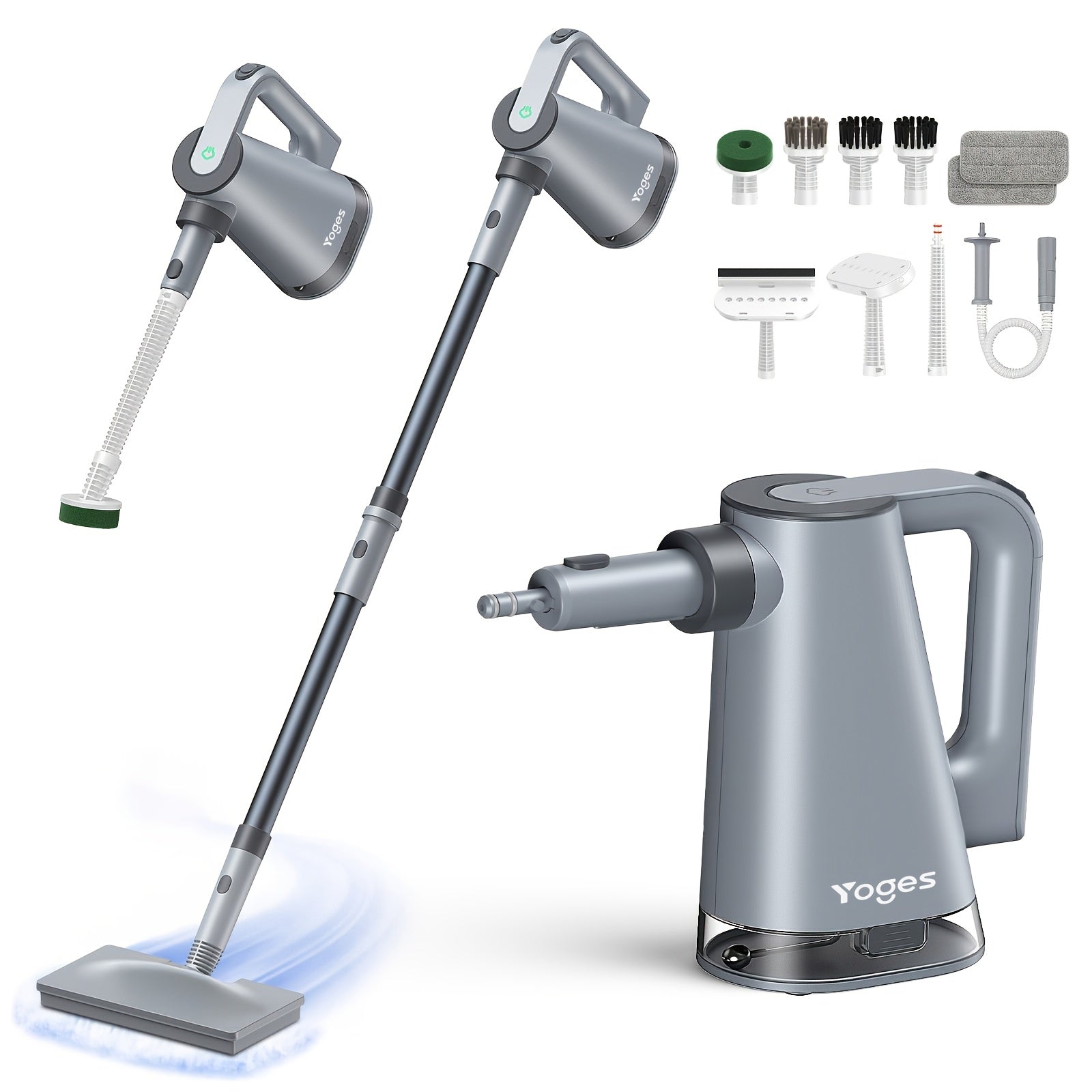 Steam mop, steam cleaner, detachable handheld carpet cleaner