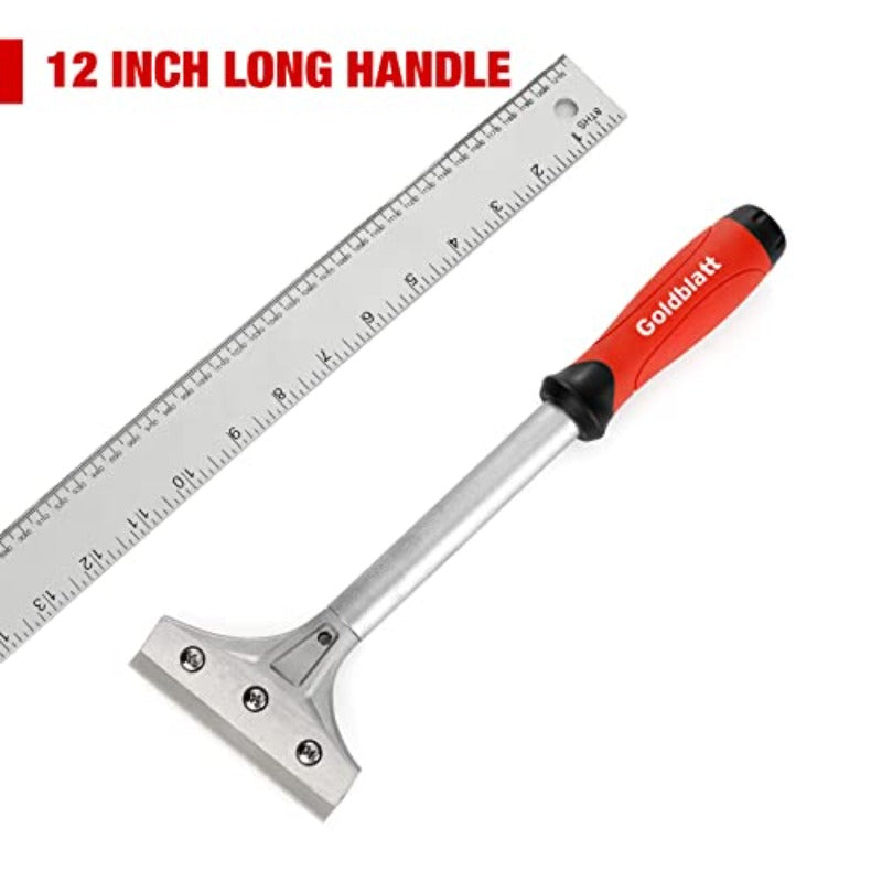 2pcs Glass Scraper Set with 20pcs Blades, 4-Inch Industrial Floor and Wall Tool