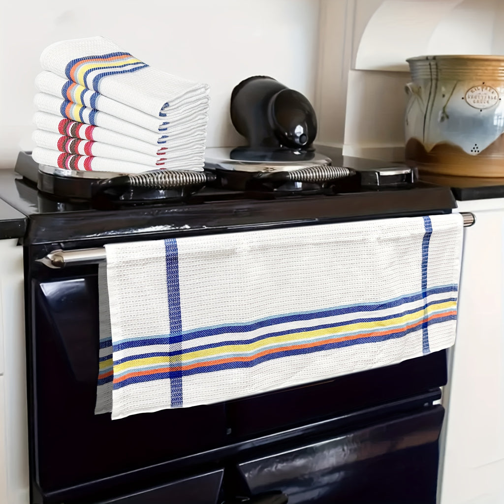 Soft High Absorbency 6\u002F12pcs Soft High Absorbency Waffle Tea Towel Set