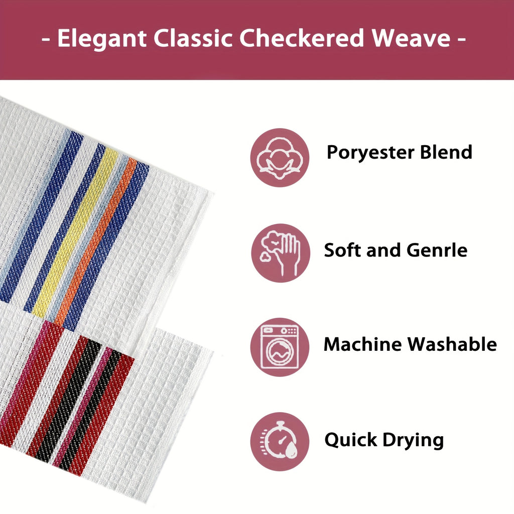 Soft High Absorbency 6\u002F12pcs Soft High Absorbency Waffle Tea Towel Set