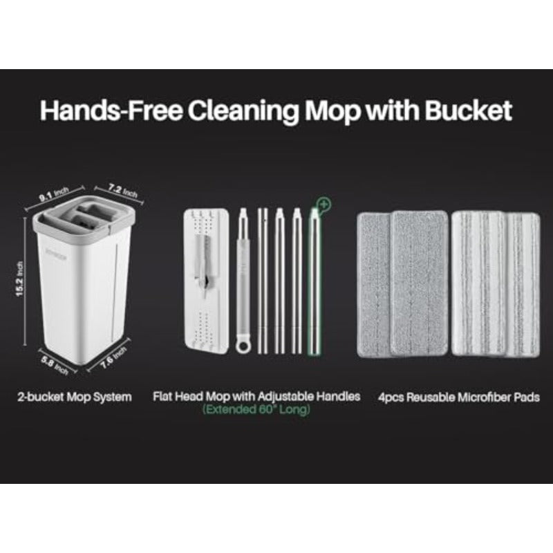 Mops and Bucket with Wringer Set with 61\
