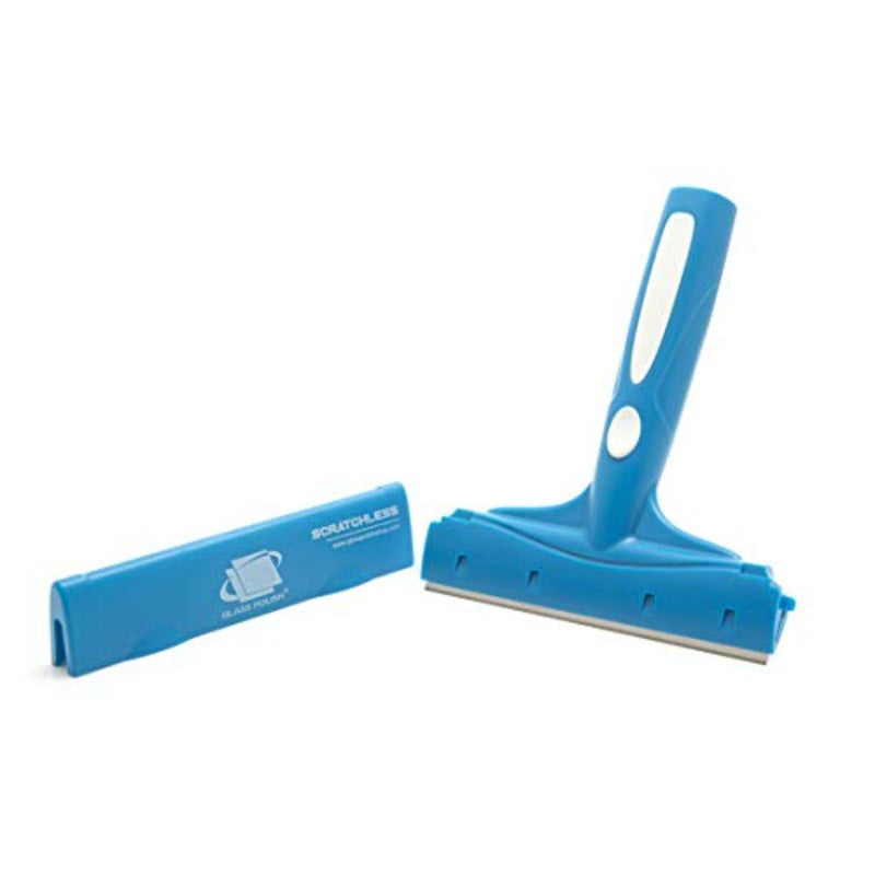 Set of 3 Windshield Polishing Kit and Professional 6 SCRATCHLESS Glass Scraper