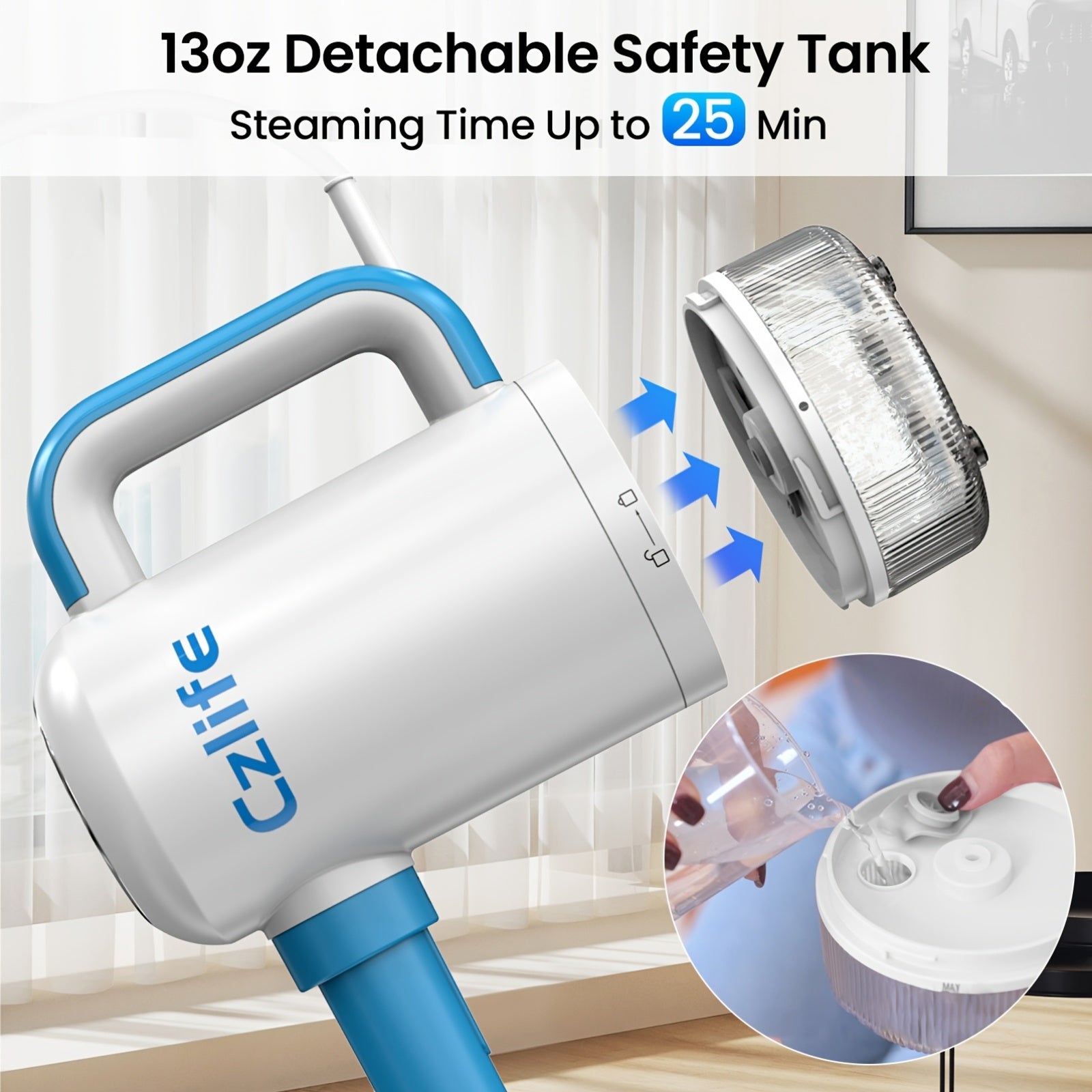 Czlife Z7 Steam Mop for Floor Cleaning