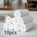 10pcs Durable Non-Stick Oil Mesh Kitchen Towels