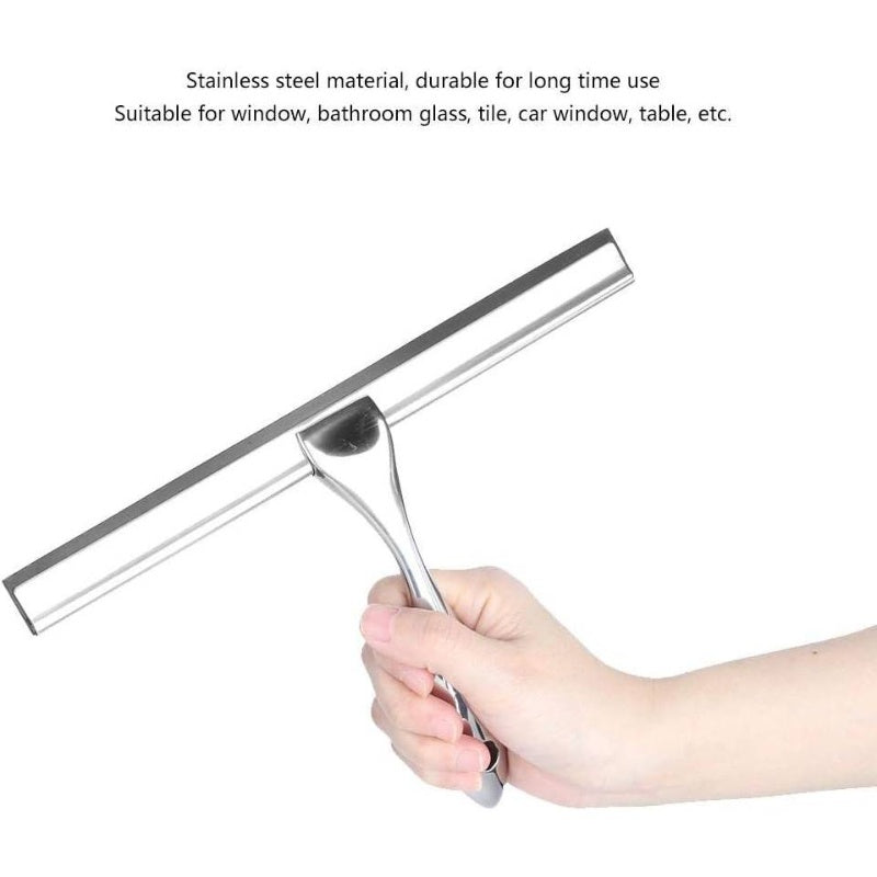 Multi Surface Scraper for Bathroom Glass Tiles and Car with Suction Cup Hook