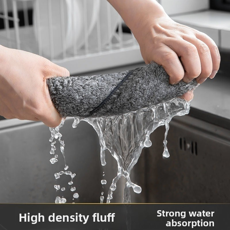 10pcs of Bamboo Charcoal Fiber Rag Household Cleaning Soft