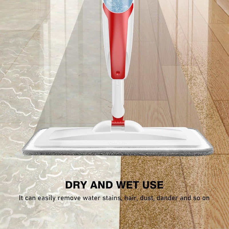 Mop Floor Cleaning, Dust Mop with 14.2oz Refillable