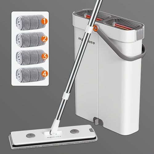 12.99inch Microfiber Flat Mop And Bucket Set Floor Cleaning System