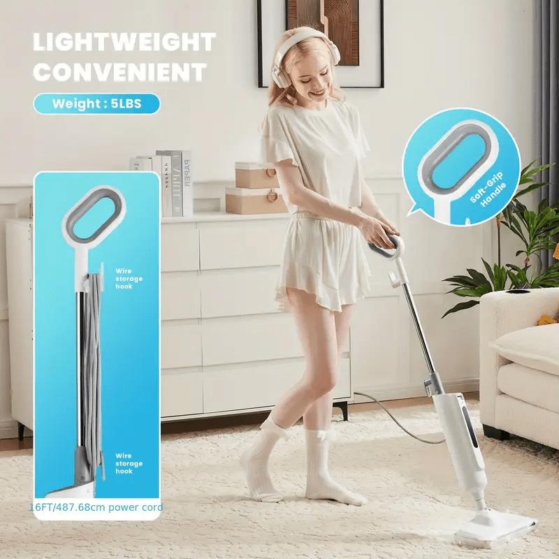 Floor Cleaning Steam Mop, Lightweight Floor Steam Cleaner for Hardwood