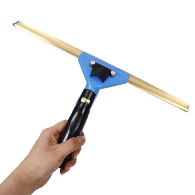 Double-Sided Shower Squeegee for Glass Doors with Ergonomic Handle Window