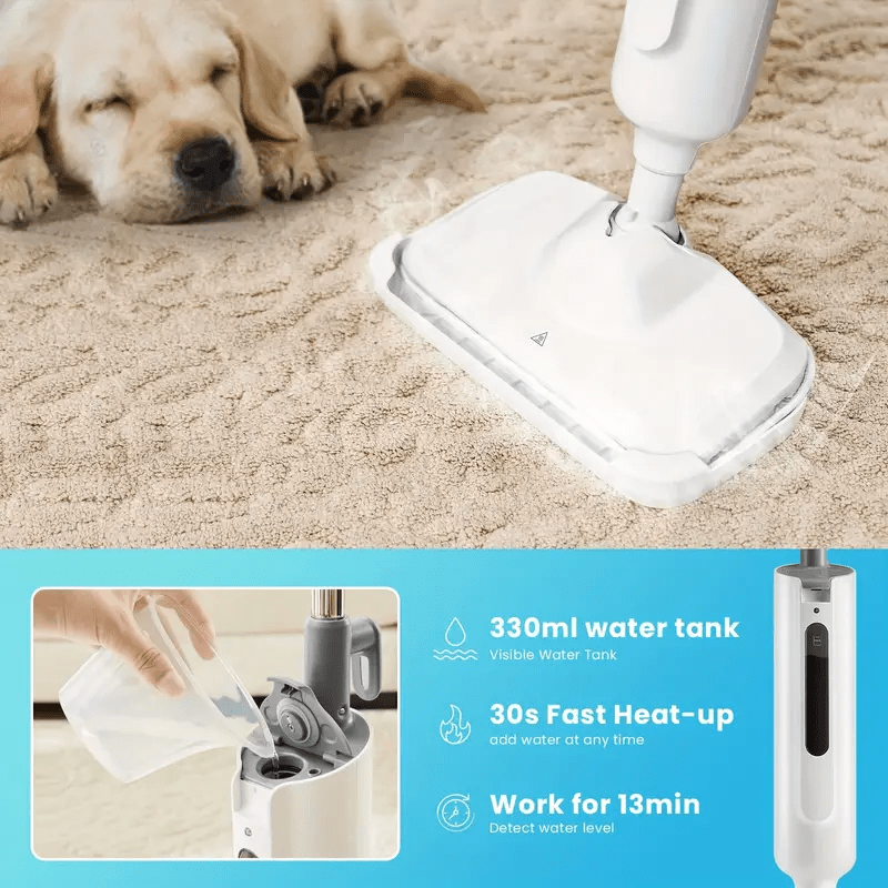 Floor Cleaning Steam Mop, Lightweight Floor Steam Cleaner for Hardwood