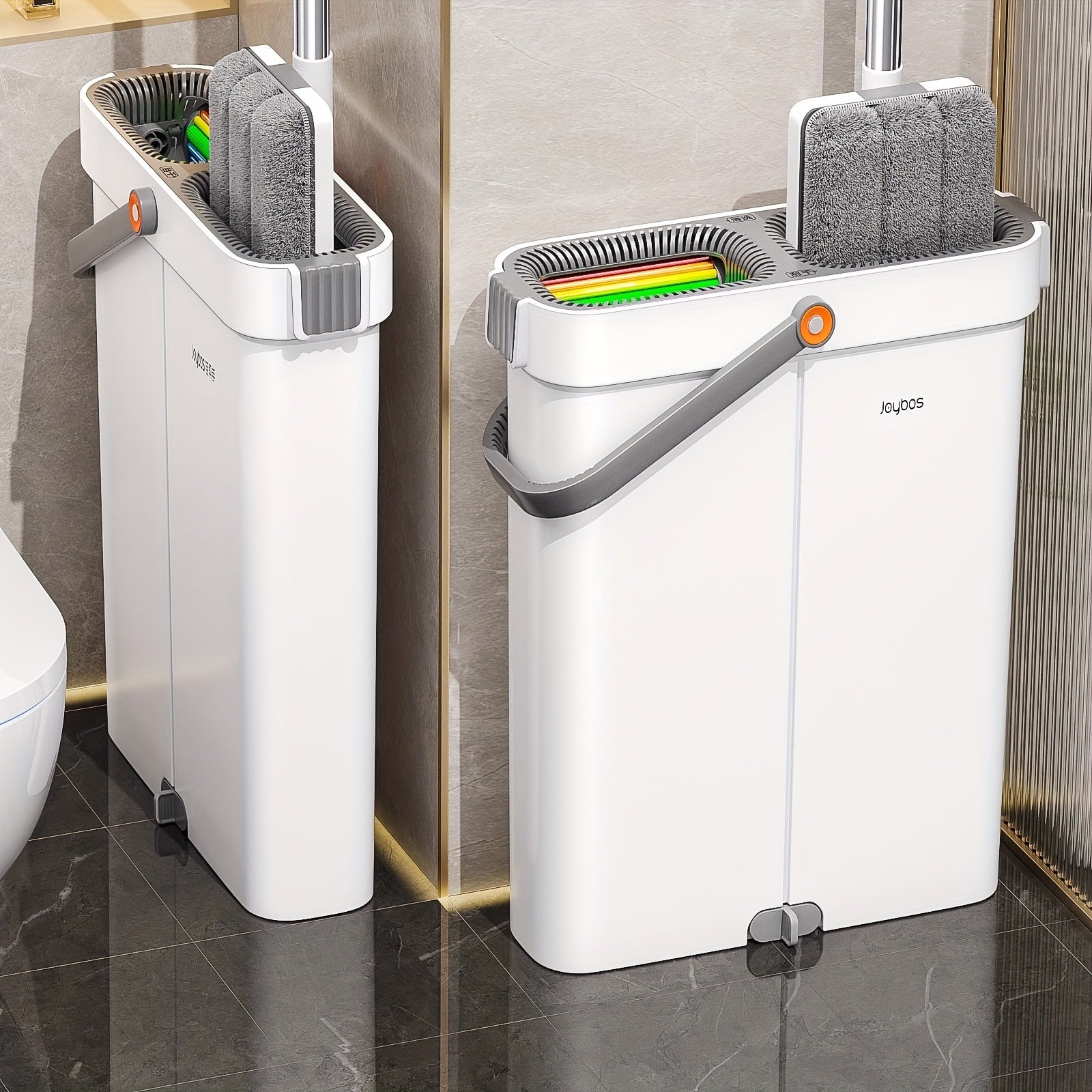 12.99inch Microfiber Flat Mop And Bucket Set Floor Cleaning System