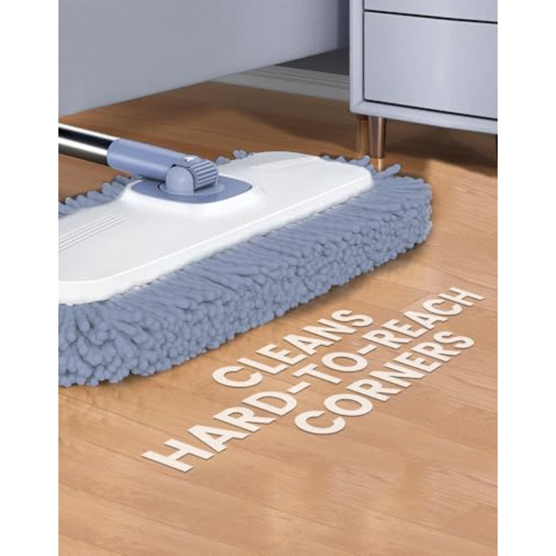 Flat Microfiber Mop and Bucket Set with Wringer | 360° Spin Mop for Floor and Wall Cleaning